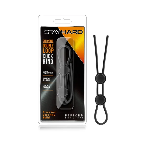 Stay Hard Silicone Double Loop Cock Ring