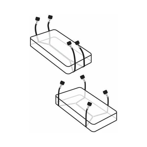 Wraparound Mattress Restraints Black