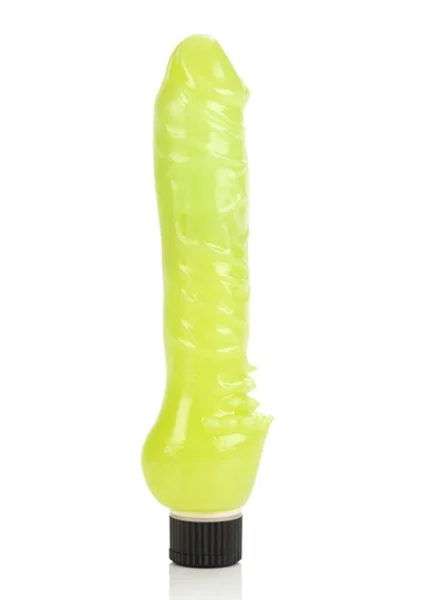 Glow in the dark jelly penis vibe