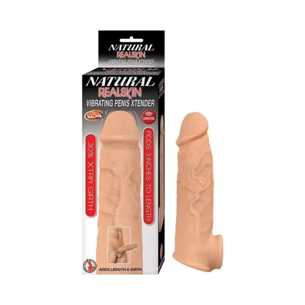 Natural Realskin Vibrating Penis Xtender — image 8 of 10