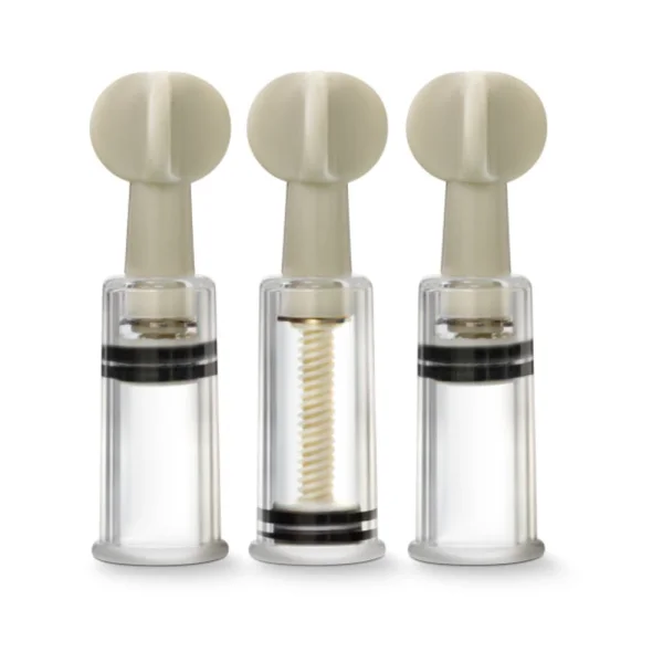 Temptasia Clit And Nipple Twist Suckers Set of 3 Clear