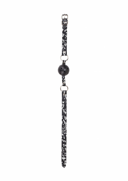Breathable Ball Gag - Love Street Art Fashion - Black - BDSM Sex Toys