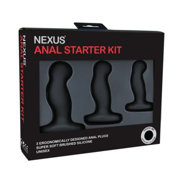 Nexus Anal Starter Kit 3 Plugs Black