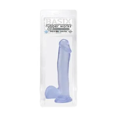 Basix Rubber Works 12 Inch Suction Cup Dong Blue