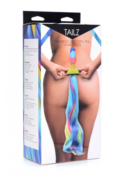 Rainbow Unicorn Tail Anal Plug — image 15 of 15