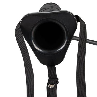 Inflatable Unisex Hollow Strap On Dildo 9 5 Inch