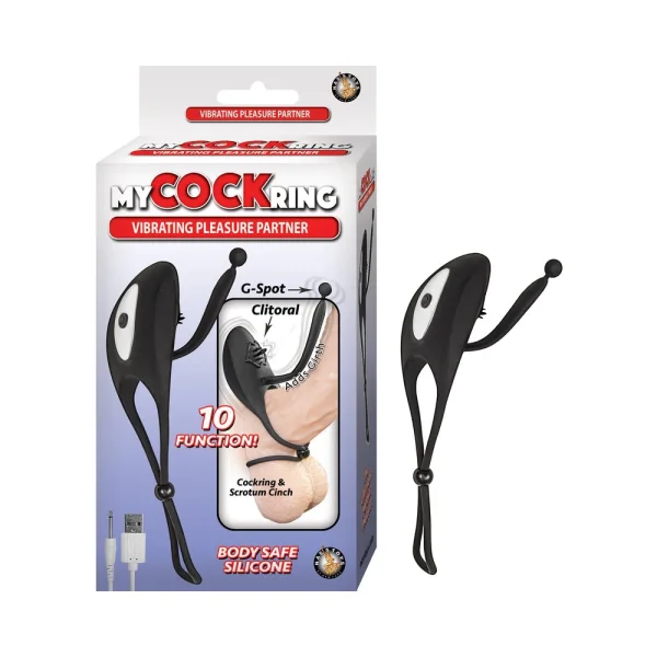 My Cockring Vibrating Pleasure Partner - Black — image 5 of 5
