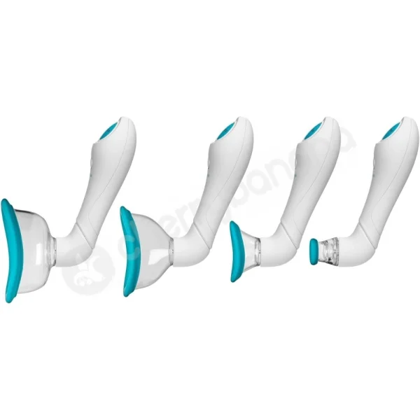 Doc Johnson Bloom Automatic & Vibrating Blue Clit, Vulva, Nipple Pump