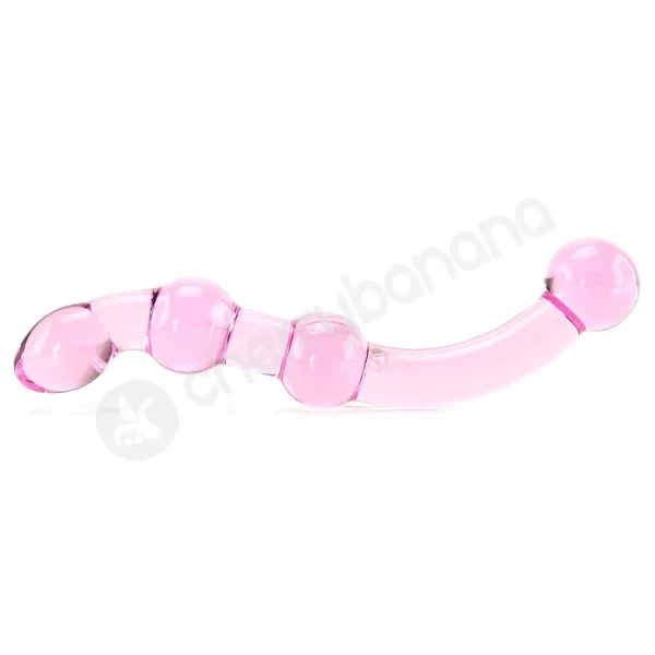 Adam & Eve Double Trouble Pink Glass G Dildo