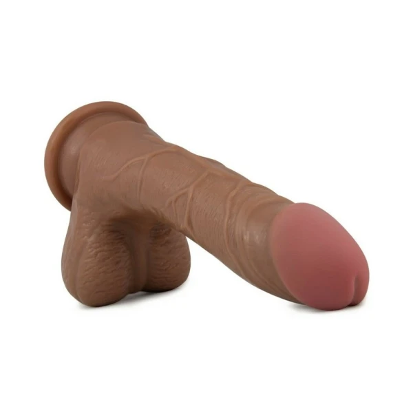 X5 Grinder Latin Realistic Dildo Brown