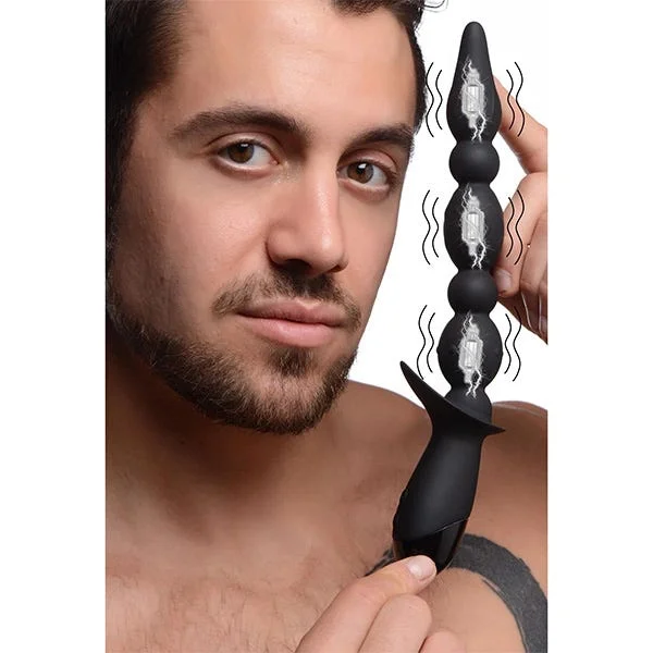 Master Series 10X Triple-Blast Silicone Vibrating Anal Beads