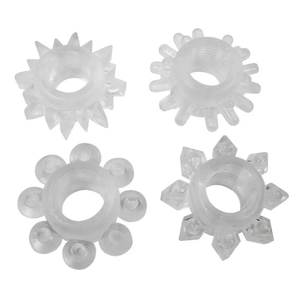 Textured Cock Ring Set - Have Rock Hard Long Lasting Erections!