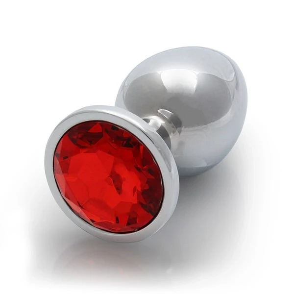 Ouch! Large Gem Metal Anal Plug
