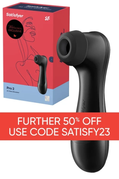 Satisfyer Pro 2 Black - Rechargeable Touch-Free Clitoral Stimulator - Next Generation