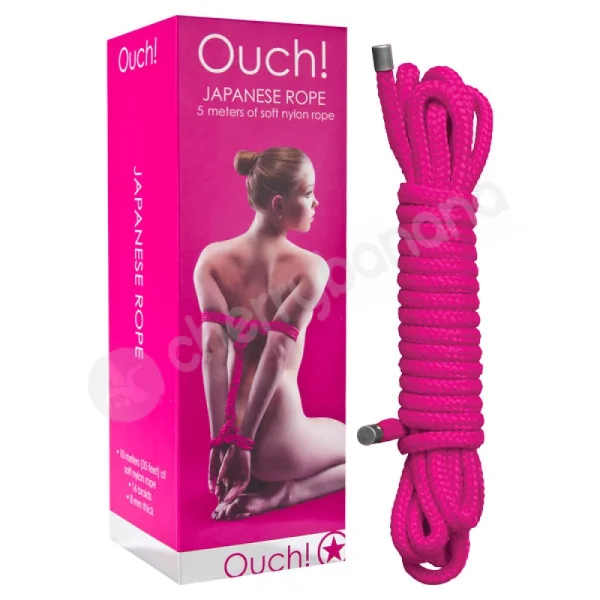 Ouch Pink Japanese Rope 5m
