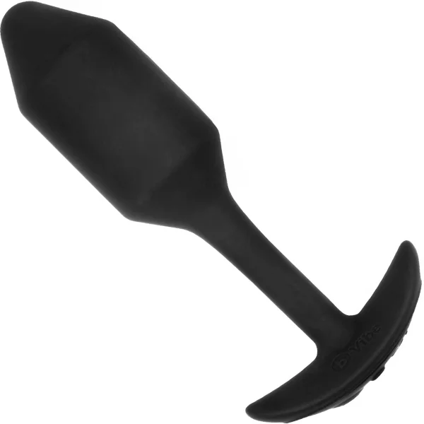 b-Vibe Vibrating Snug Plug Weighted Silicone Butt Plugs with Vibration 2 Sizes
