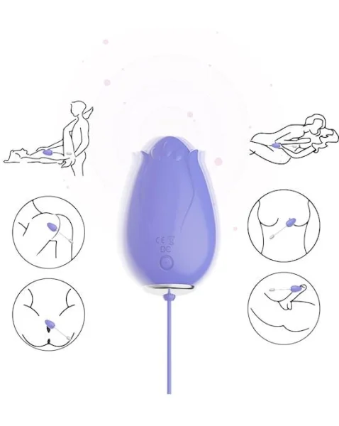 Mandala Clitoral Vibrator - Purple - 2.3 Inch