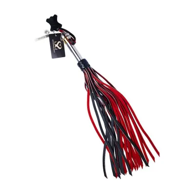 Bound X Calfskin Flogger With Metal Handle