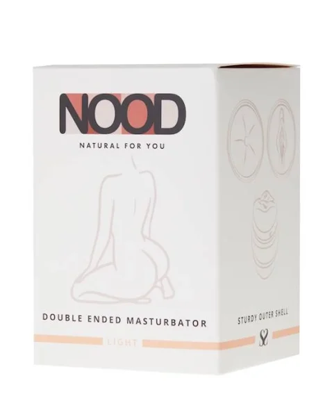 Nood Double Shot Vaginal/anal Double Ended Masturbator - 4.5 Inch