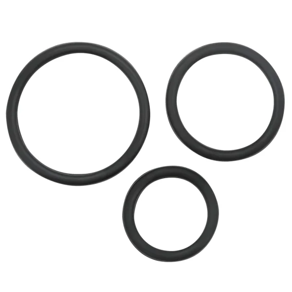 Trio Silicone Cock Ring Set - Erection Stacking Kit