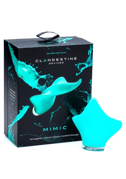 MIMIC 8-Function Flexible Rechargeable Silicone Vibrator - Seafoam