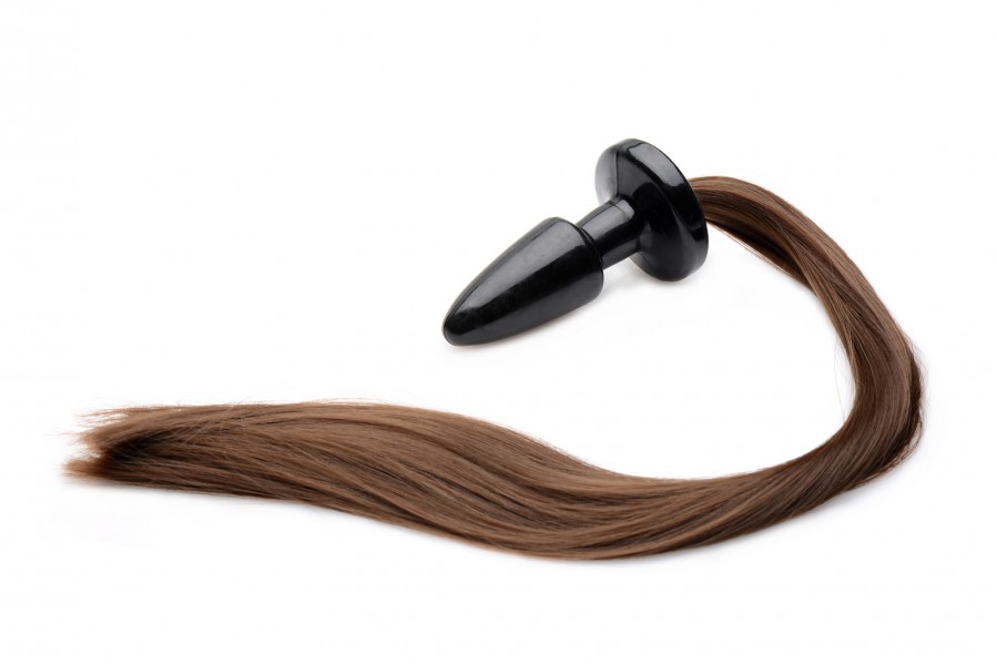 Brunette Pony Tail Butt Plug