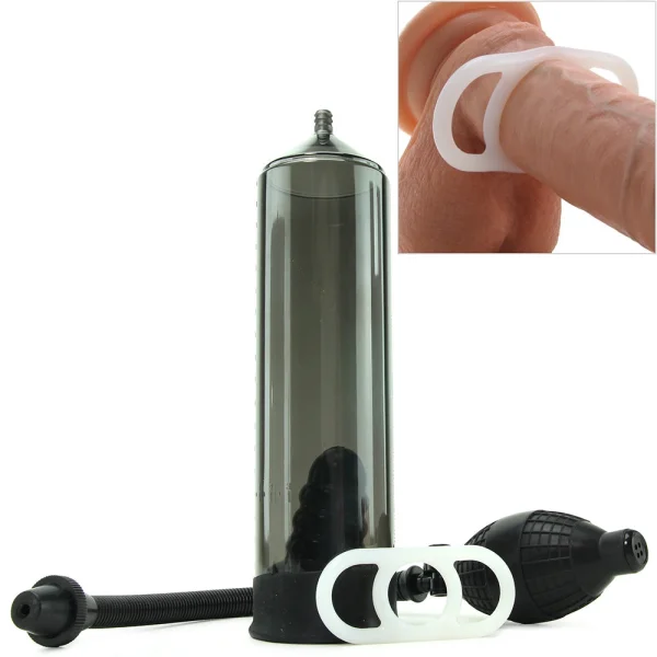 Precision pump with erection enhancer