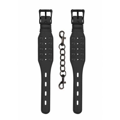 Ouch Skulls and Bones Handcuffs with Spikes Black BDSM Sex Toys