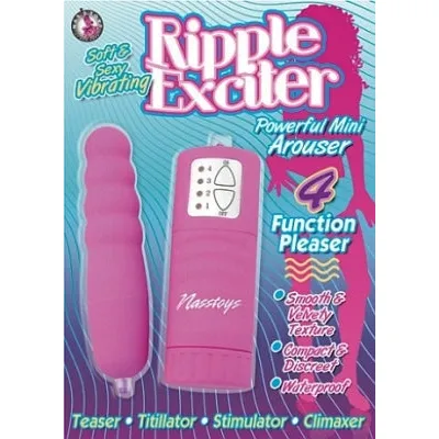 Ripple Exciter Vibrator Waterproof 5 Inch Fuchsia