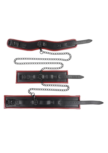 Saffron Chained & Tamed Neck, Wrist And Ankle Restraint By Sportsheets