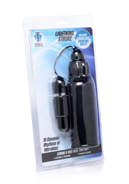 Trinity Vibes Lightning Stroke Silicone Stroker — image 6 of 6