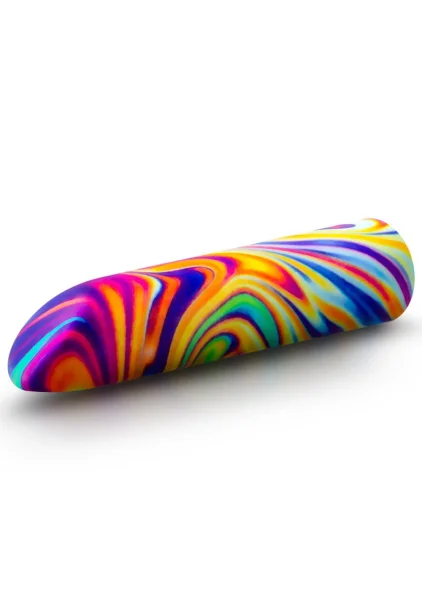 Limited Addiction Psyche Rechargeable Waterproof Power Vibe By Blush - Rainbow