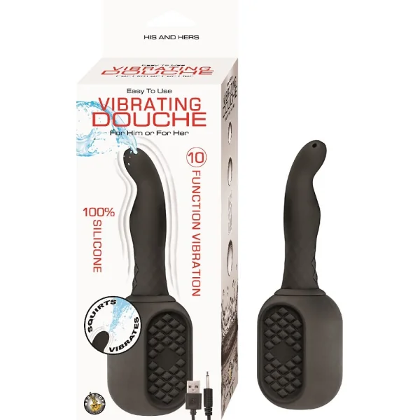 Vibrating Douche - Black