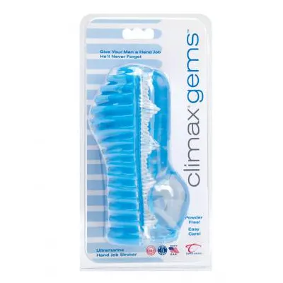 Climax Gems Hand Job Stroker Ultramarine