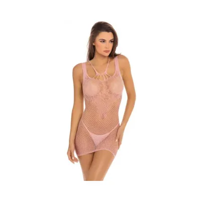 Absolutist Lace And Net Dress Rose Os