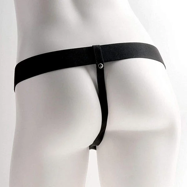 Fetish Fantasy 6 in. Hollow Rechargeable Strap-On with Balls