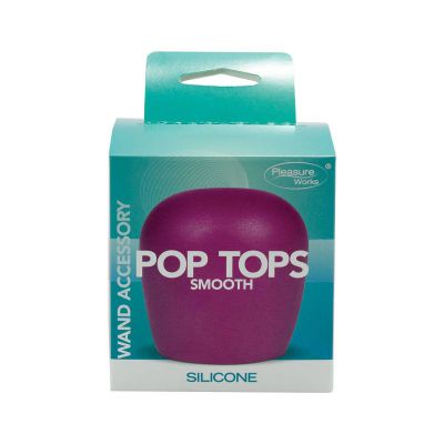 Pleasure Works Pop Top Wand Attachment Smooth Fuschia