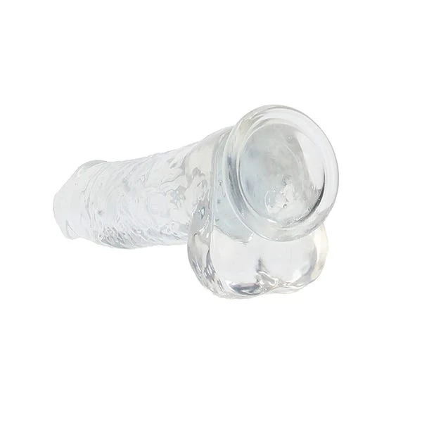 RealRock 10-Inch Crystal Clear Dildo with Balls