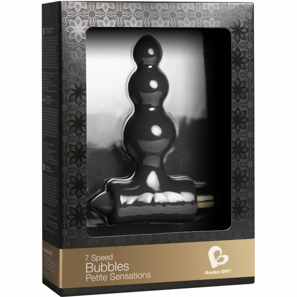 Rocks Off Bubbles Petite Sensations Black Butt Plug