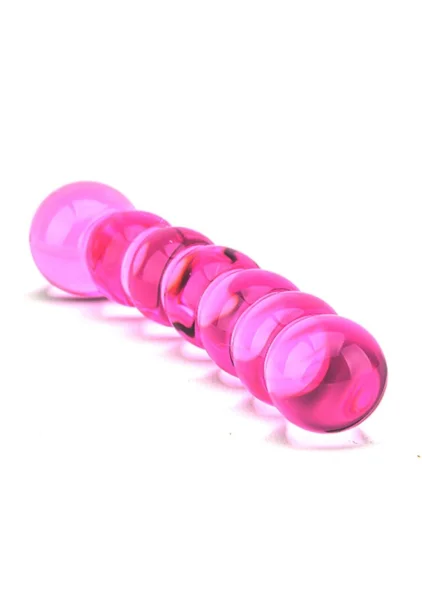 Spectrum Ribbed Glass Dildo