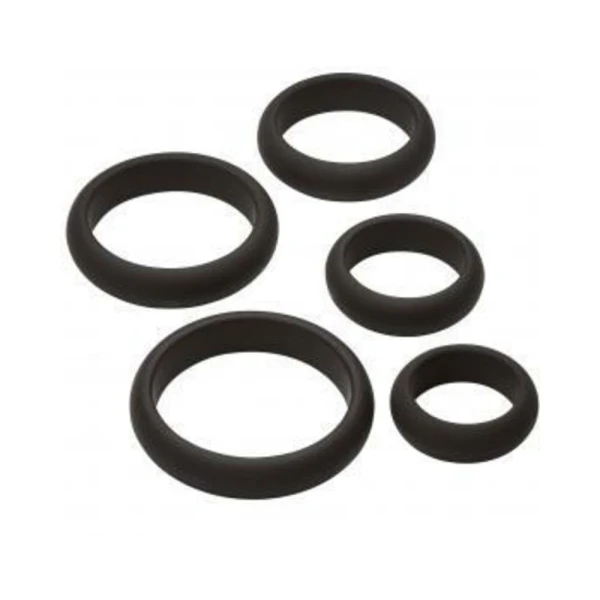 Cock Rings: Cloud 9 Comfort Cock Rings W/flat Back 5-pk Pro Sensual Line