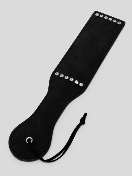 Ouch! Faux Leather Diamond Studded Paddle