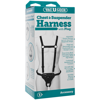 Vac U Lock Chest Suspender Harness with Plug