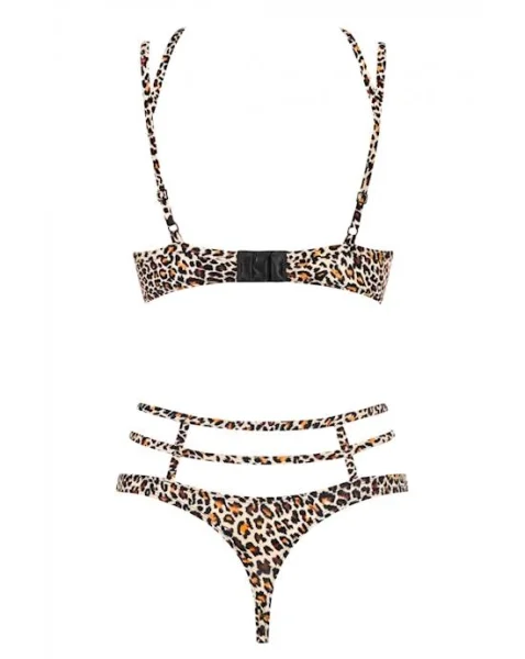 Obsessive Selvy - Cupless Set  - Leopard - S/m