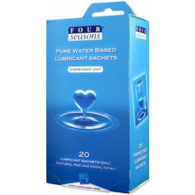 20PK Water Based Lube Sachets 5ML