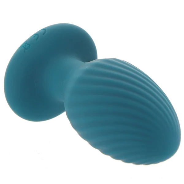 Playboy Pleasure Spinning Tail Teaser Silicone Rotating Vibrating Butt Plug With Remote - Evergreen