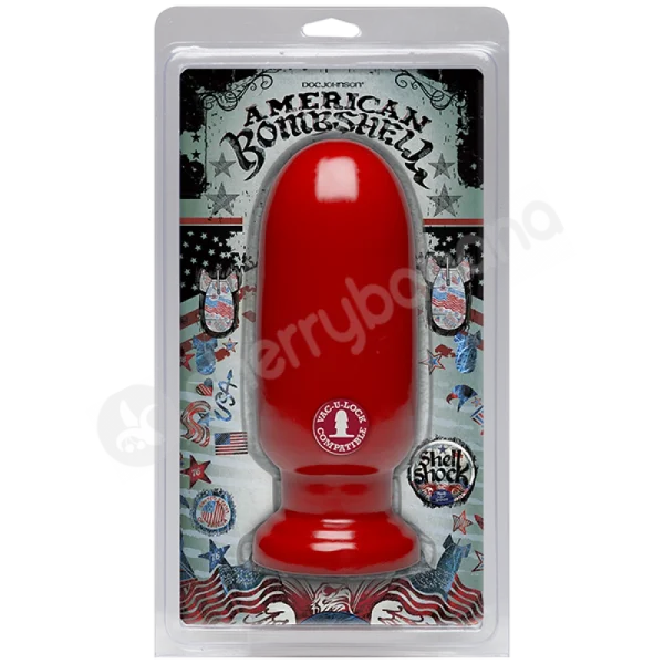 American Bombshell Shellshocked Red Butt Plug