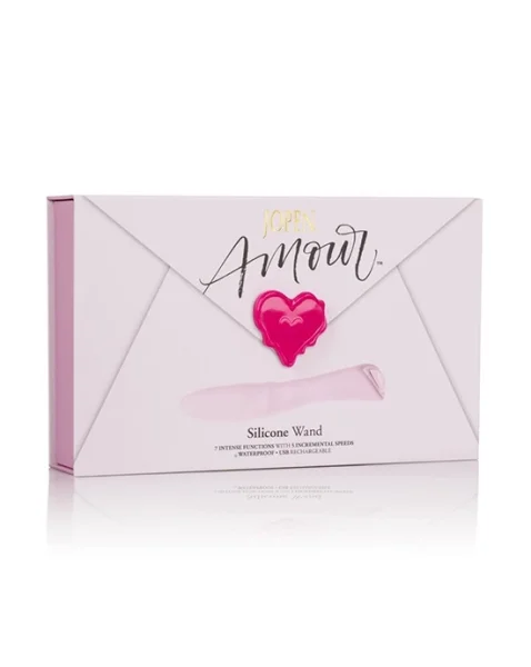 Amour Silicone Wand - Pink - 8 Inch
