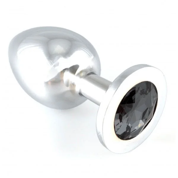 Heavy Metal Butt Plug With Black Crystal — image 4 of 4