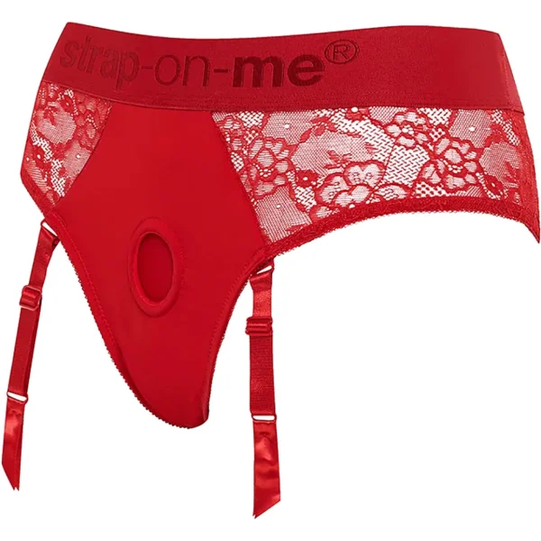 Strap-on-Me Red Lingerie Diva Strap-On Harness - X-Large